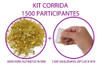 Kit Corrida Run 1500 Participantes Alfinete E Zip Lock Ouro 1