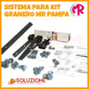 Kit Granero Mr Pampa 1,60 M. Negro Ruedamas Interior Hogar 7