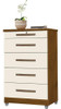Comoda Emas 5 Gavetas Mel/perola Primus Móveis Quarto 0