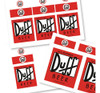 Kit Etiquetas De Cerveza Duff. Editable. Imprimible 0
