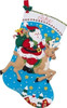 Bucilla 18 Pulgadas Calcetin De Navidad De Fieltro Apliques 0