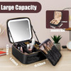 ~? Extrei Gent Makeup Travel Train Case Con Luz Led De Espej 2