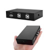 2 Puertos Usb 2.0 Compartir Interruptor Caja Manual Parte Ej 3