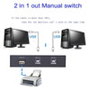 2 Puertos Usb 2.0 Compartir Interruptor Caja Manual Parte Ej 4