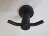 Percha Doble Accesorio De Baño  Bronzen Negro 2 Gancho 2