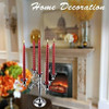 Candelabro De 5 Brazos Elegante De Metal Tono Brass 2