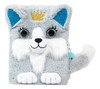 Diario Intimo Con Candado Peluche 64 Hojas - Perro Gris 0