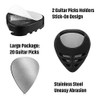 20 Piezas Púas De Metal Para Guitarra Púas Púas De Acero Ino 1