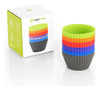 Vasos Muffin Goma Reutilizables Conjuntos Moldes Muffin 6
