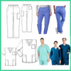 Moldes Y Patrones Uniformes Médicos Batas Cofias Delantal 1
