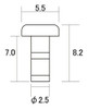 Top Ferrules Hosco Made In Japan Cromado Bucha Para Top 1