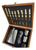 Ajedrez Madera Set Petaca +saca Corcho Vasos Embudo 24 X 24 0 Ajedrez Madera Set Petaca +saca Corcho Vasos Embudo 24 X 24 0