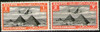 Egipto 2 Sellos Aéreos Mint Avión Sobre Pirámides Año 1933 1