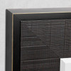 Head West Luxury Rustic Textured Framed Wall Mirror Con Bord 3