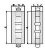 Bisagra Soldar Acero Inoxidable 304 Reforzada 124 Mm 2