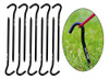 Ganchos De Jardim De Metal, Pacote De Estacas Para Jardim 2