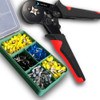Alicate Crimpador Terminais Ilhos Tubolar 0,25 A 10mm + Kit 0