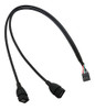 Longdex - Cable Usb De Cabecera A Usb (2 Unidades, 19.7in, 1 4