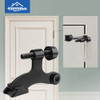 Tope Para Puerta Resistente Con Bisagra, Negro 8 Unidades 4