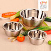Set X3 Bowls Batidor Batir Acero Inox Reforzado Reposteria 4