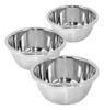 Set X3 Bowls Batidor Batir Acero Inox Reforzado Reposteria 7