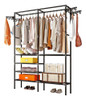 Estante Cabideiro Roupas Arara De Roupas Sapateira Rack 0