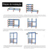 Estante Cabideiro Roupas Arara De Roupas Sapateira Rack 3