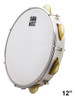 Kit Pandeiro Branco Phx 12'' Pvc Pd12lebrw + Capa Luxo 2