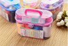 Kit Caja Costura Portatil Costurero Viaje Hilos + 25 Agujas 1