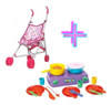 Combo Cochecito  De Juguete + Cocina Con Utensillos!! 1