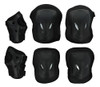 Set Proteccion Rodillera Codera Muñequera Ajustable Negro. 0