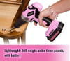 Pink Power Pp182li 18 Voltios De Litio-ion Cordless Electric 2
