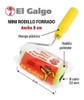 Mini Rodillo Poliester El Galgo 8 Cm Con Funda Sintetico 1