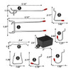 Kit Organizador De Ganchos De Metal Pegboard De 114 Peças Da 2