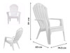 Set 4 Sillas Reposeras Miami Exterior Jardin Blanco O Gris 2