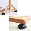 Perchero C/ruedas Madera Bambú Oscuro 100x155 Cm Circuit 3