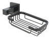 Saboneteira Para Banheiro Quadrado Metal Preto Onix Brilhant 1