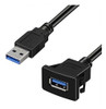 Batige Square Single Port Usb 3.0 Panel De Montaje Al Ras Ca 2