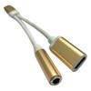 Cable T Tipo C A Jack 3.5mm Y C Auricular Cargador Adaptador 1