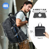 Mochila Para Trekking 40l Ligera Plegable Y Compacta Negra 3