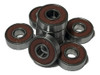 Rodamiento / Ruleman 608 2rs Rollers Patines Rojo Bordo X40 2