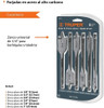 Juego De Mechas Paleta Chatas 3 Puntas 3/8 A 1'' Truper 1