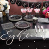 Cubiertas De Mesa De Plástico Sparkle And Bash 18th Birthday 1