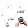 Aililife Reloj De Pared Adhesivo De Bricolaje Espejo Sin Mar 3