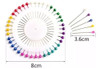 Alfinete Para Costura 480 Unidades Cabeça Colorida 1