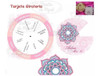Kit Imprimible Mandala Rosa Editable 2