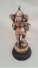 Antigua Ganesha En Bronce  Base En Madera 4