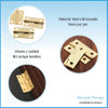 Bisagra Libro 2 1/2'' Hierro Bronceado (par) Para Puerta 2