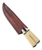 Faca E Chaira Profissional Artesanal Churrasco Bainha Couro 5
