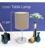 Simple Designs Home Lt2007-gry, Mini Lámpara De Mesa Básica 3
